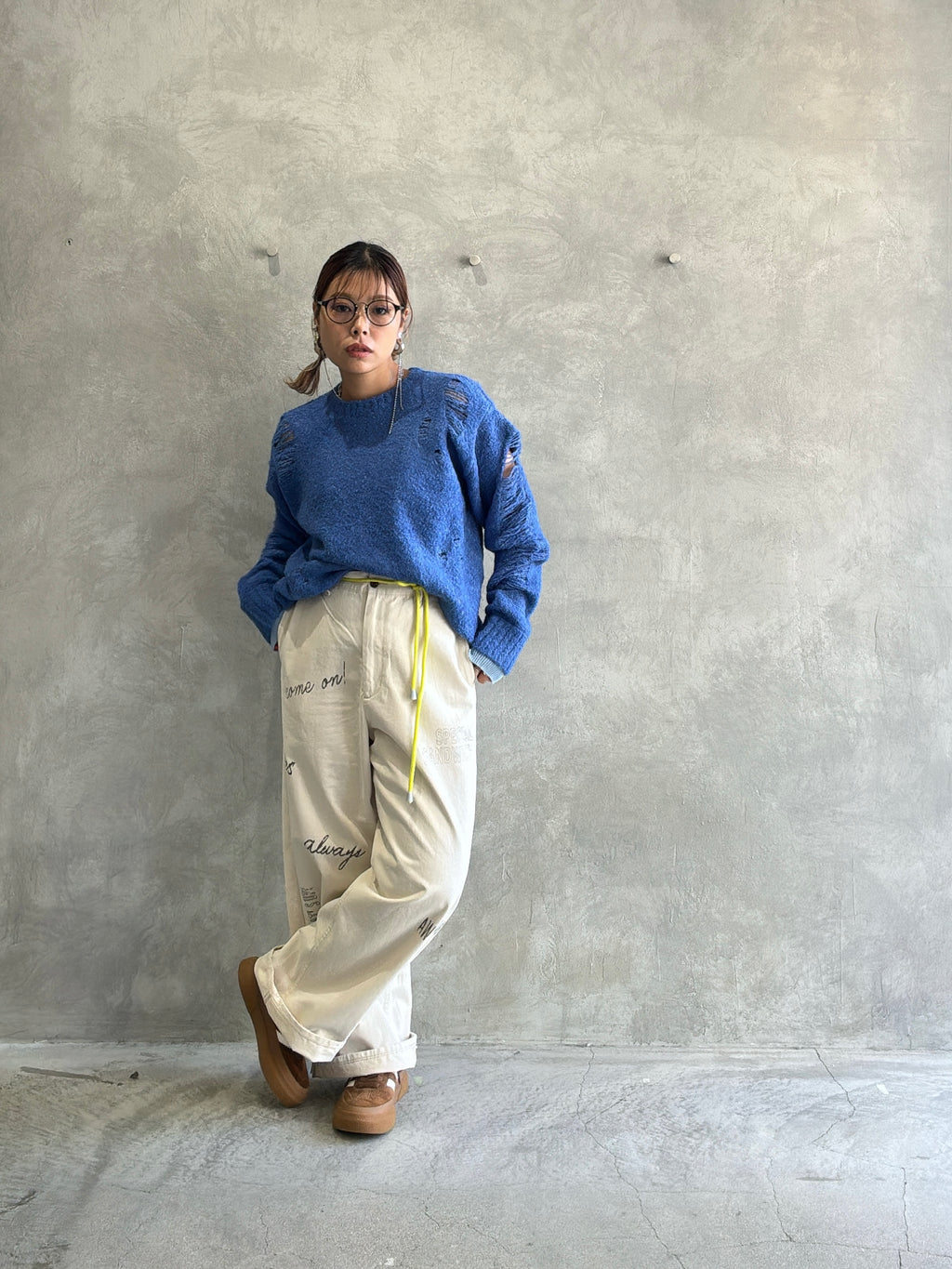 ループヤーンダメージニット／HCAE