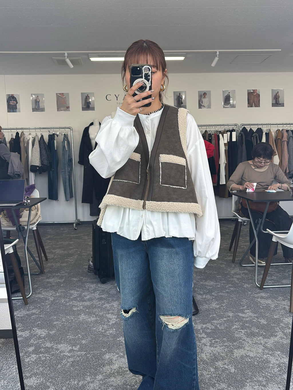 【予約⚡︎販売】クラッシュデニムヴィンテージワイドパンツ／604494／CYAN tokyo／2026 AW#1