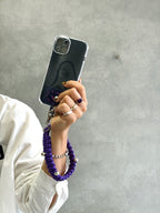 受付終了⭐︎コラボ【予約販売】ザナインズカラーの2way仕様スマホショルダー／ホイップウェーブ＆パール／受注生産