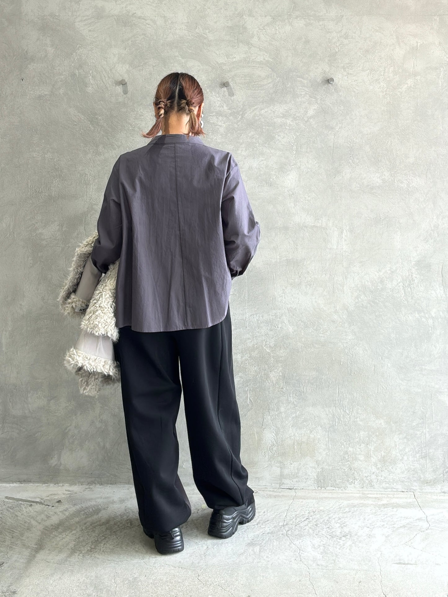 【再入荷】ポンチバイカラーパンツ／palm RICHE