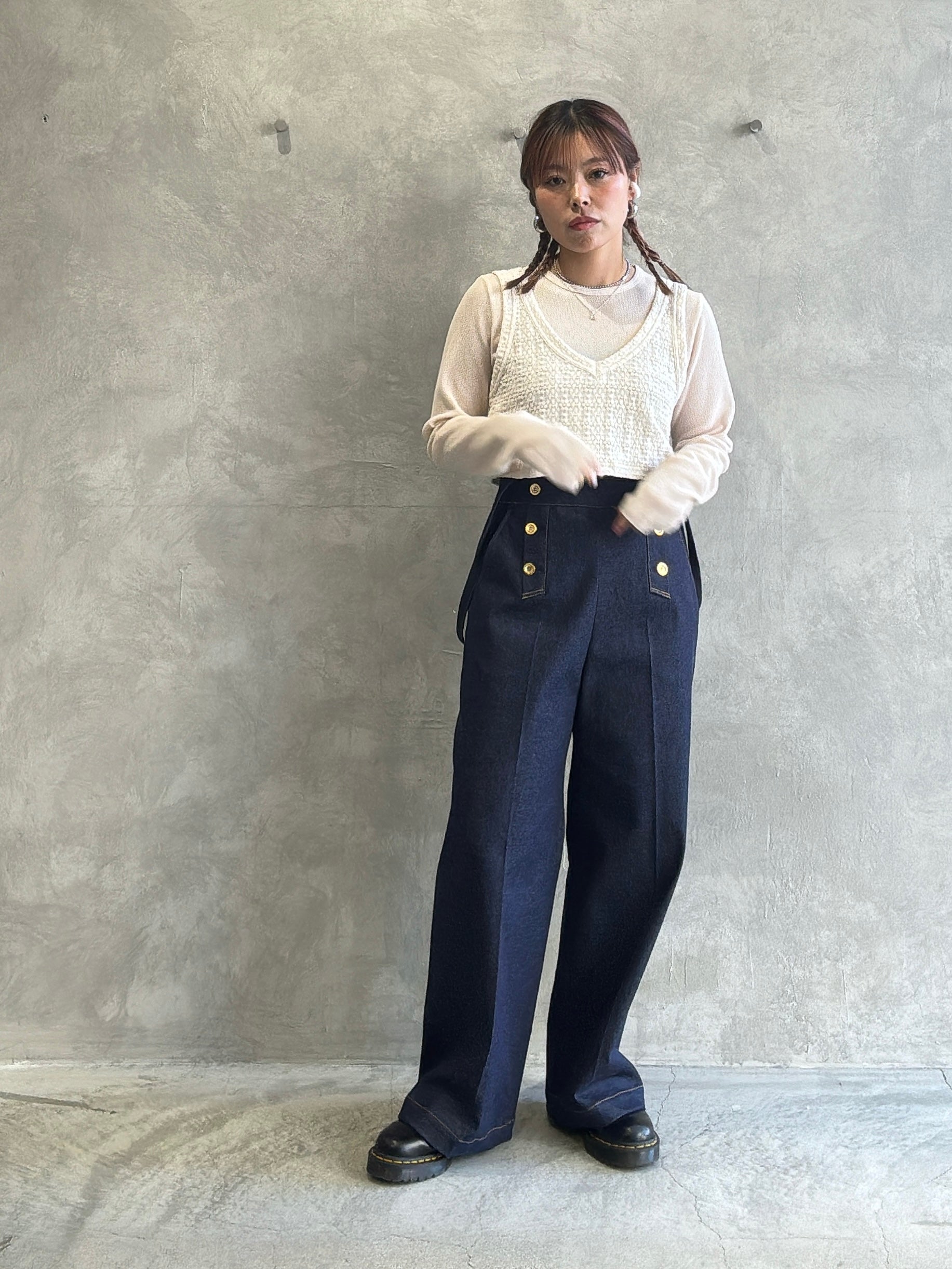 ショート丈キャミソール／8611001／LE MÉLANGE