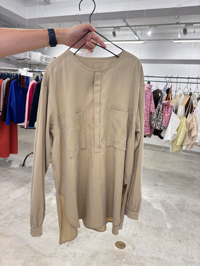受付終了【予約⚡︎販売】ノーカラープルオーバーシャツ／8653203／LE MÉLANGE／2026 AW #2