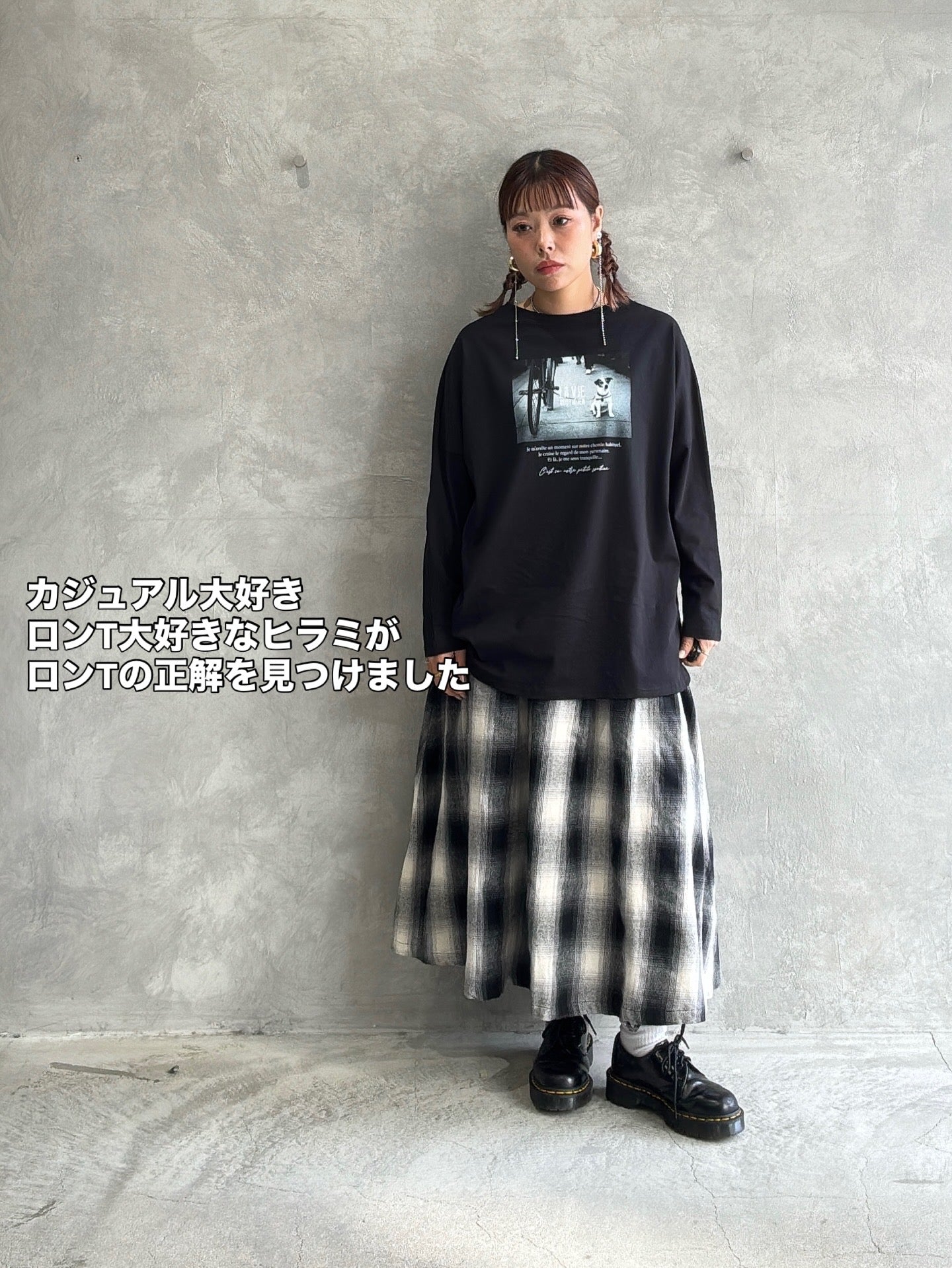 【再入荷】2way（DOG & LOGO）プリントカットソー／Dignite collier