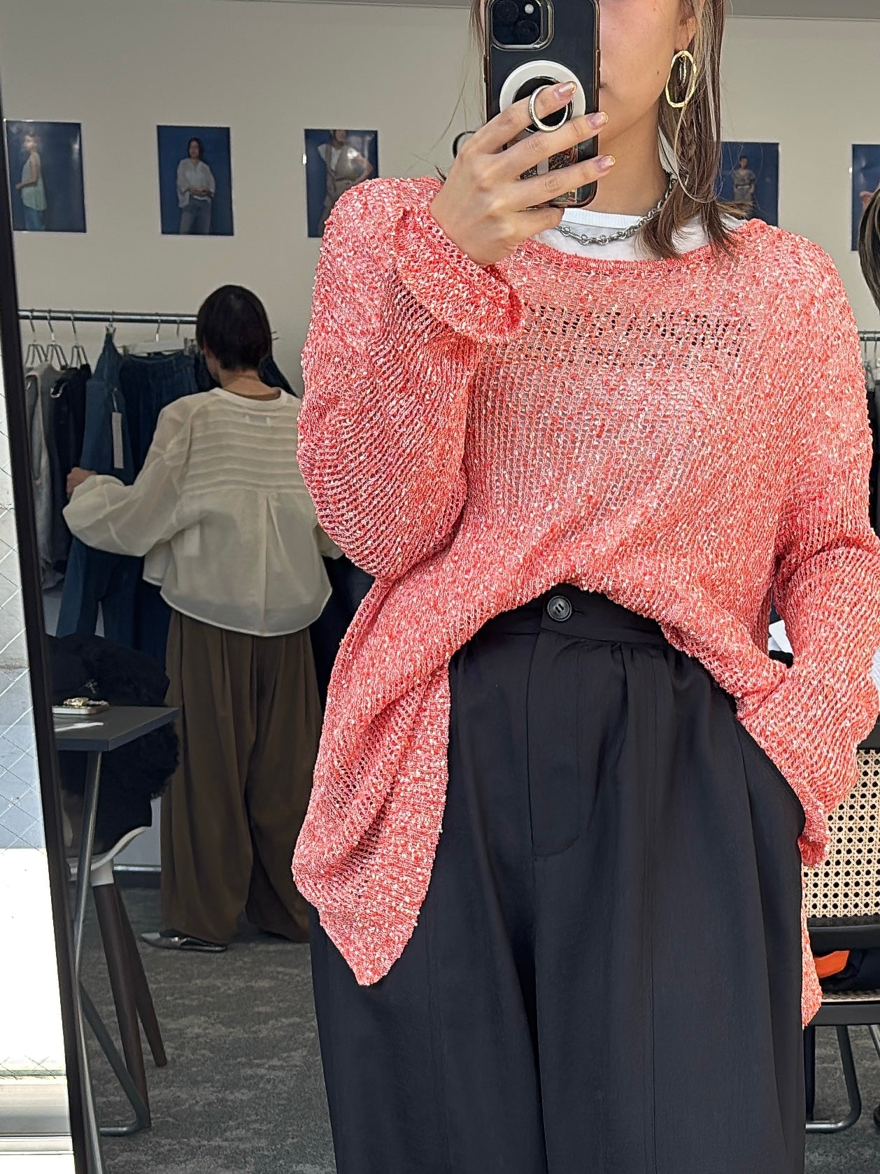 【予約販売】ネップメッシュニットTOPS／601461／CYAN tokyo／2026 SS#2