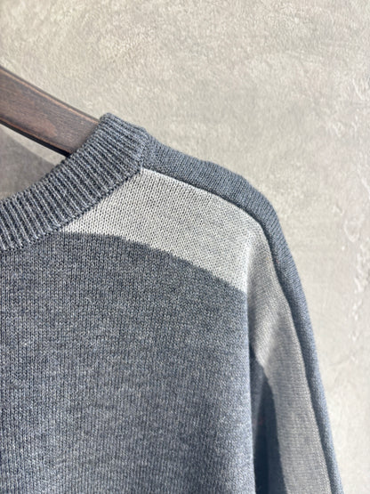 配色ドルマンニット