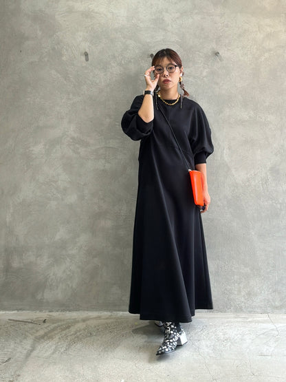 【再入荷】ドルマン切替ワンピース／Dignite collier