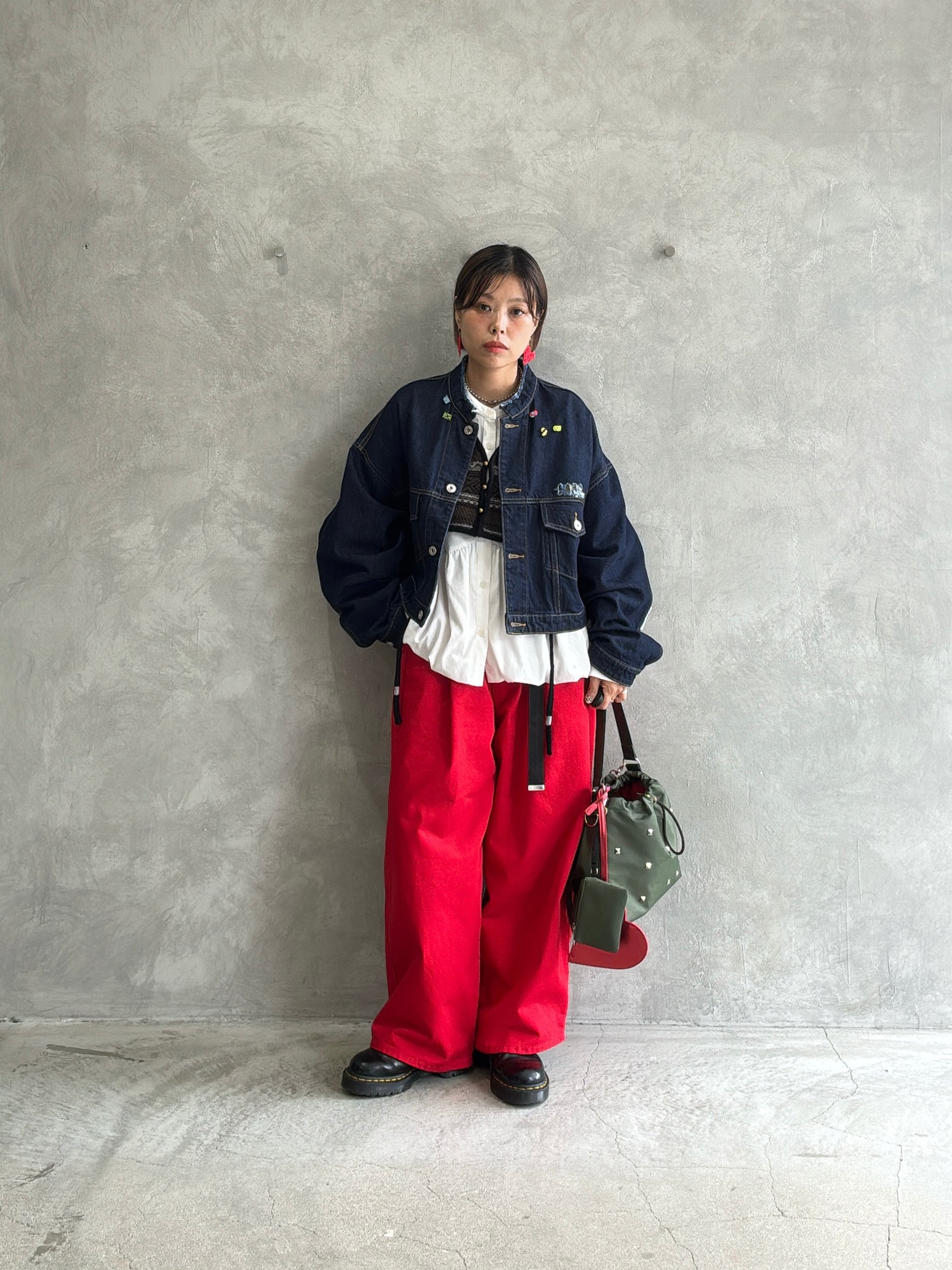 ジャガードVネックベスト／#8642701／LE MÉLANGE／2026 AW #1