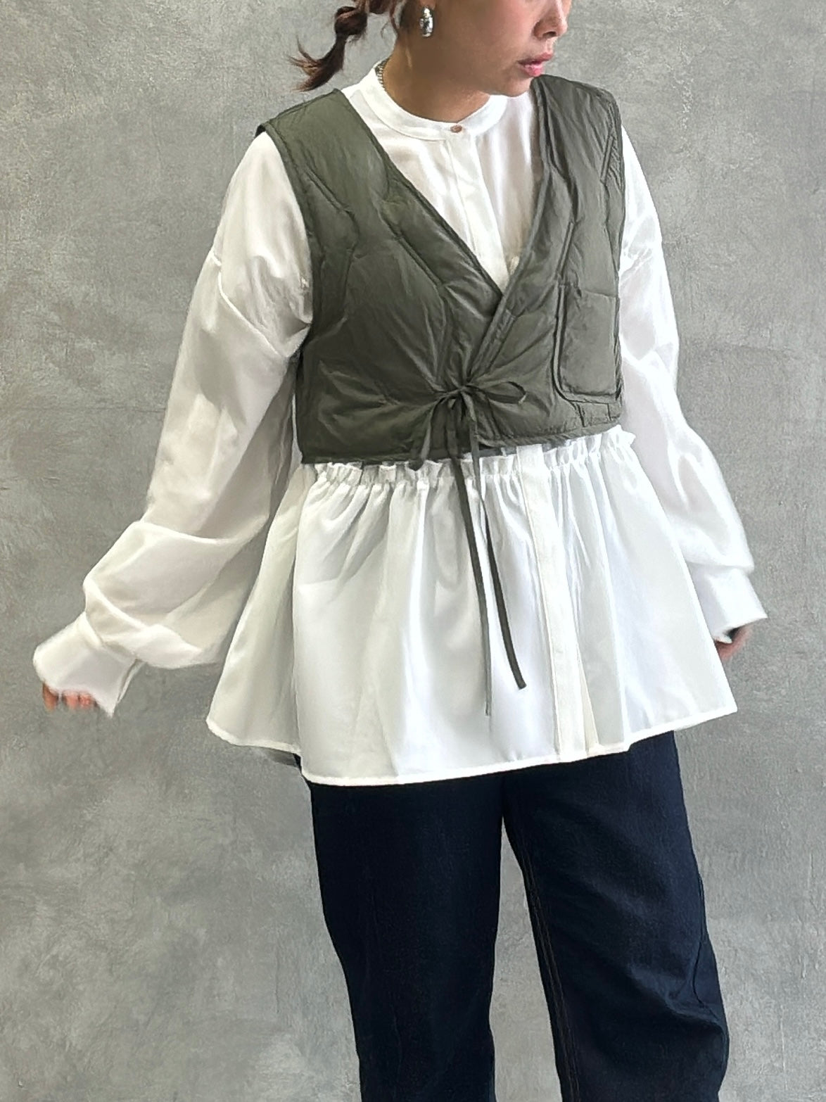 キルティングジレ／Dignite collier