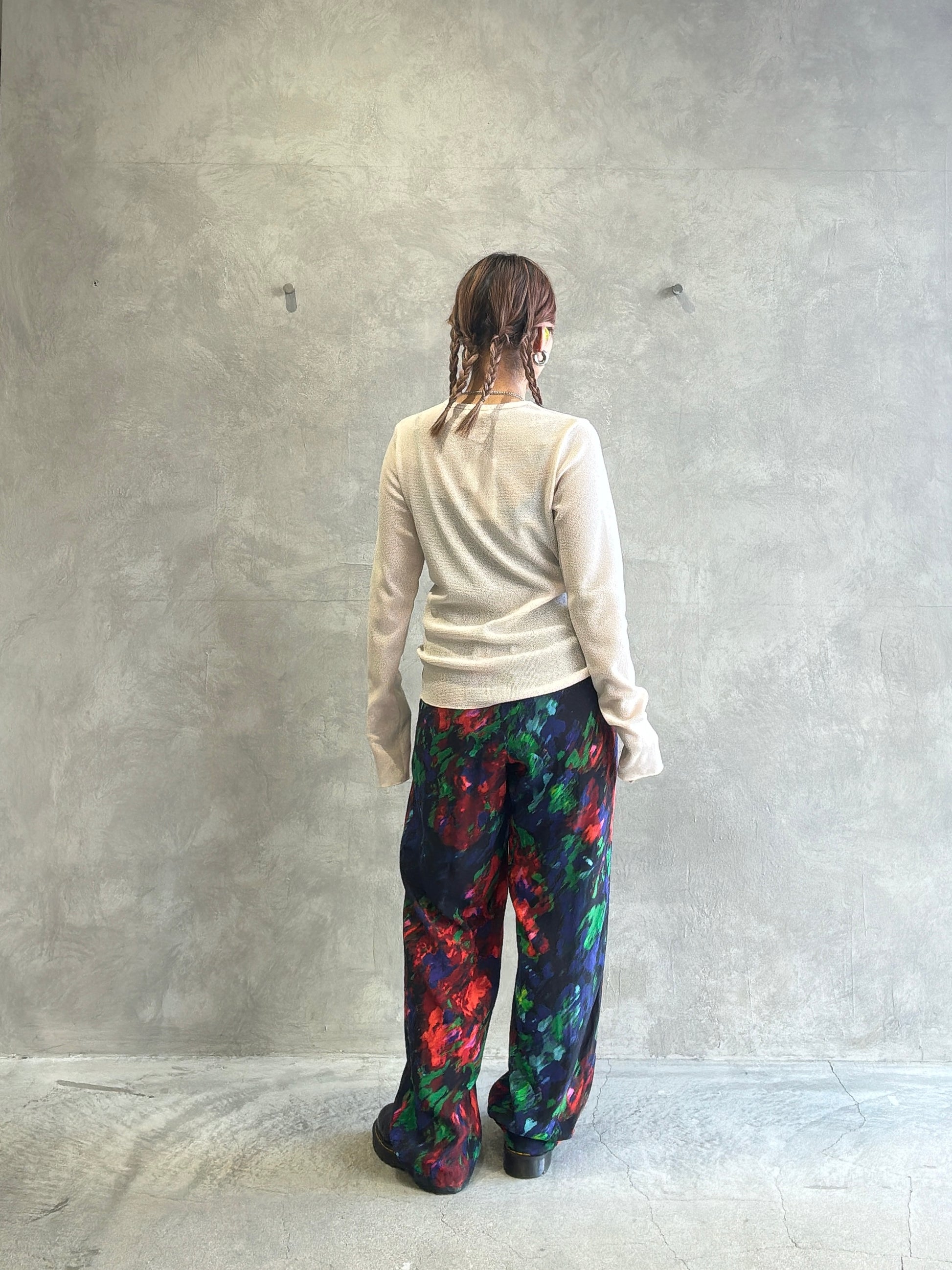 プリントイージーパンツ／8613504／LE MÉLANGE