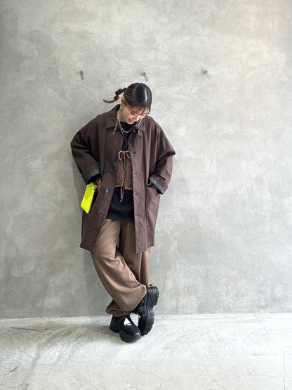 透かしアーガイルニットベスト／CYAN tokyo