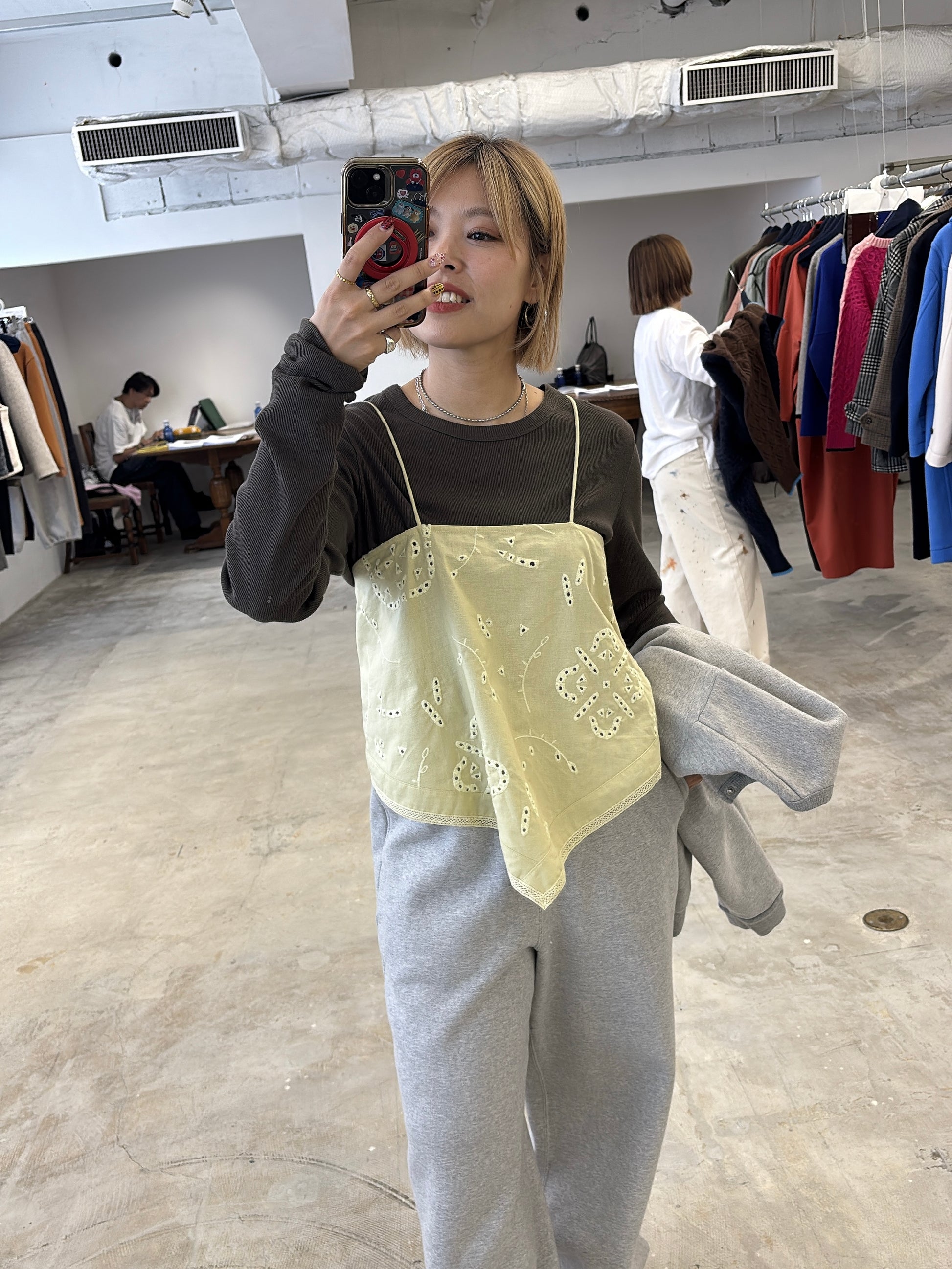 【予約⚡︎販売】カットワーク刺繍キャミソール／8663202／LE MÉLANGE／2026 AW #2