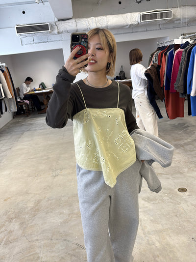 受付終了【予約⚡︎販売】カットワーク刺繍キャミソール／8663202／LE MÉLANGE／2026 AW #2