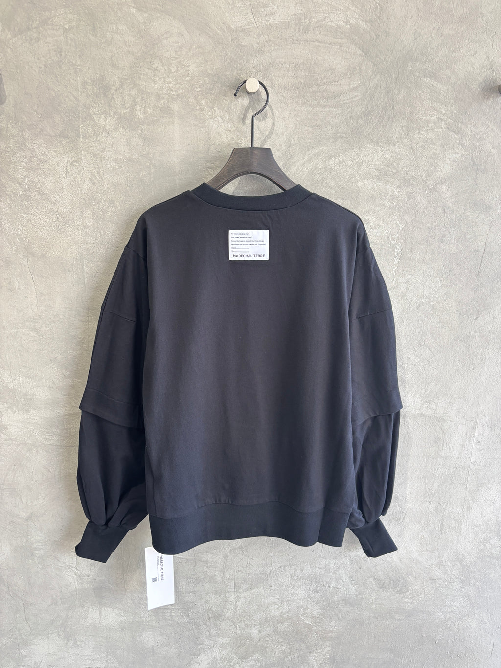 ドッキングデザイン長袖カットソー／ZMT264CT303／MARECHAL TERRE