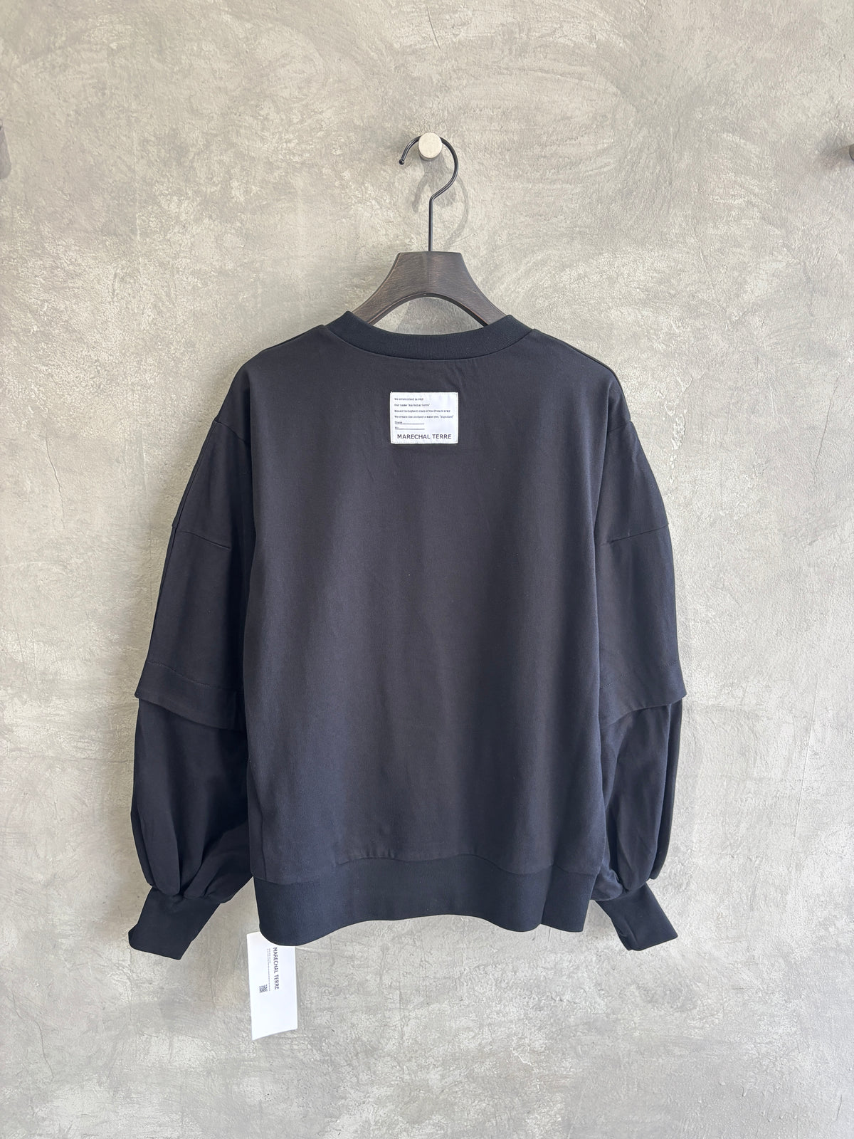 ドッキングデザイン長袖カットソー／ZMT264CT303／MARECHAL TERRE