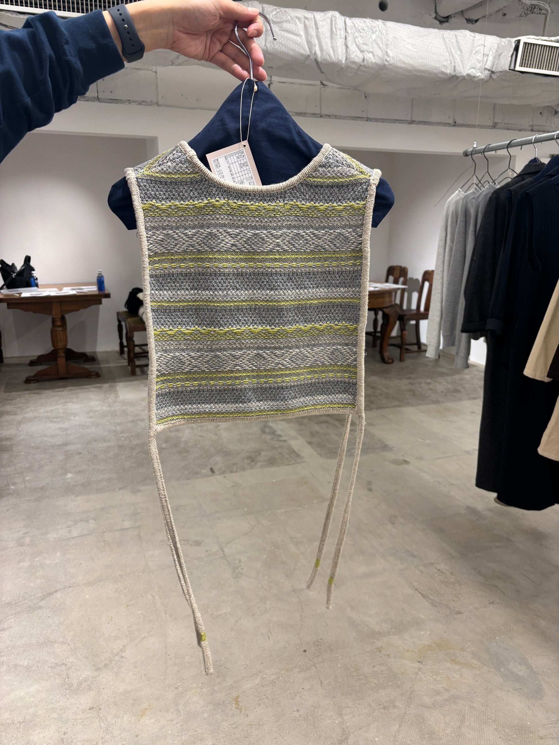 【予約⚡︎販売】ジャガードVネックベスト／#8642701／LE MÉLANGE／2026 AW #1