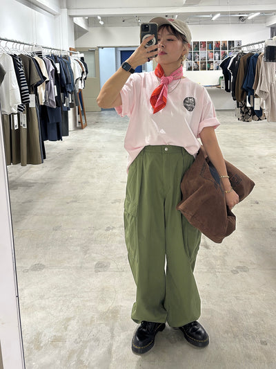 カーゴパンツ（無地・花柄）／8623504・8623505／LE MÉLANGE