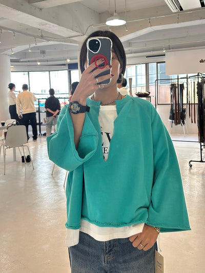 【予約⚡︎販売】裏毛スキッパーPO／MG CT - 27025 - S／MARGAUX VINTAGE／2027 PRE SPRING COLLECTION