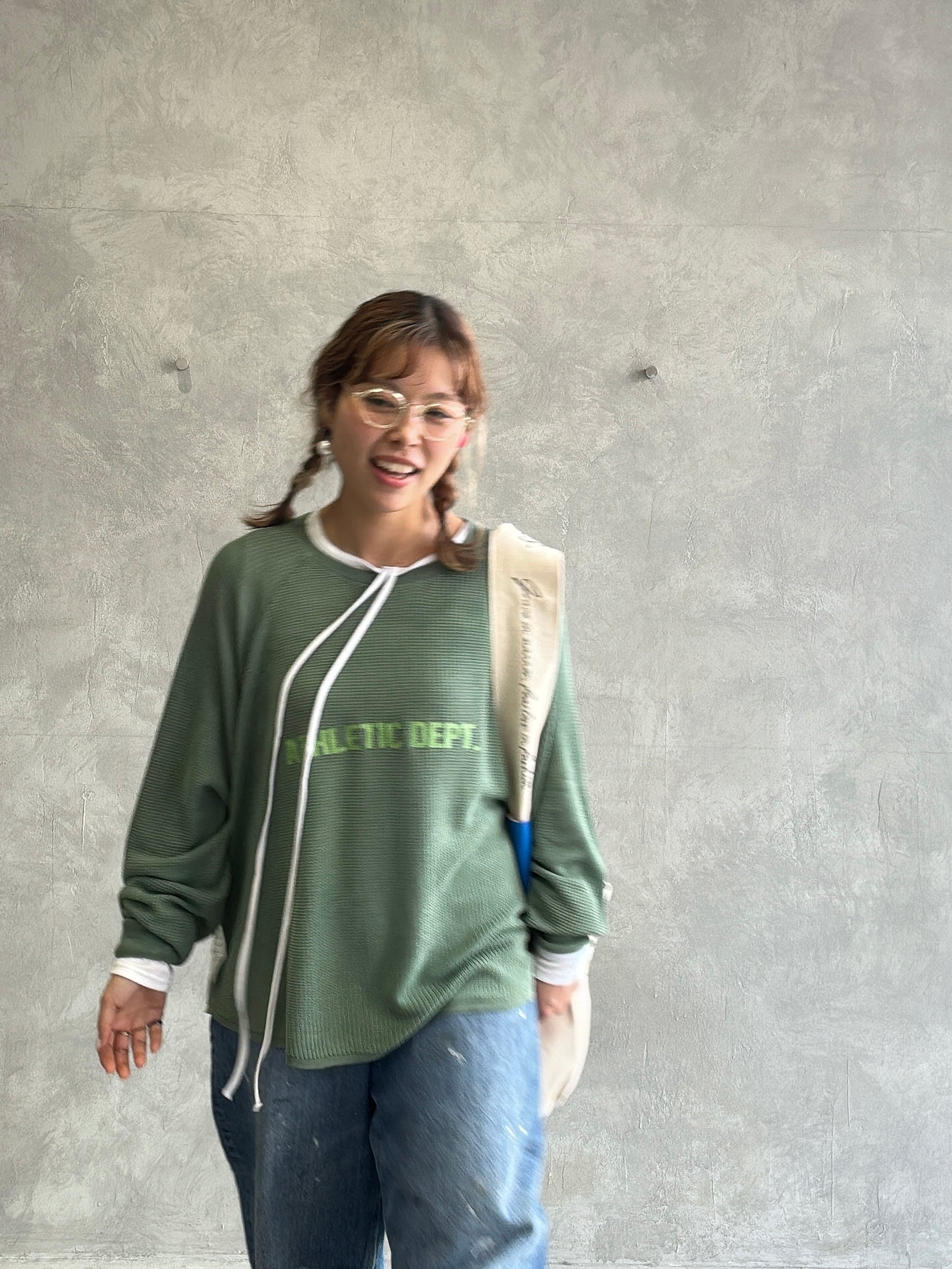 ワッフルドルマンロンT／flamingo firm