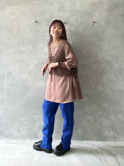 ケーブルラインニットジョガーパンツ／CYAN tokyo