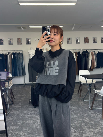 【予約⚡︎販売】ギャザーバルーンシャツ／604489／CYAN tokyo／2026 AW#1
