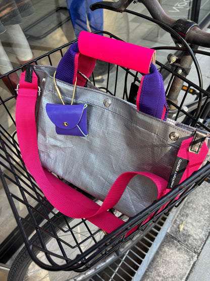 【予約販売】パープル×ピンク（本体：シルバー）／FACTORY OMOTO／BASIC TOTE