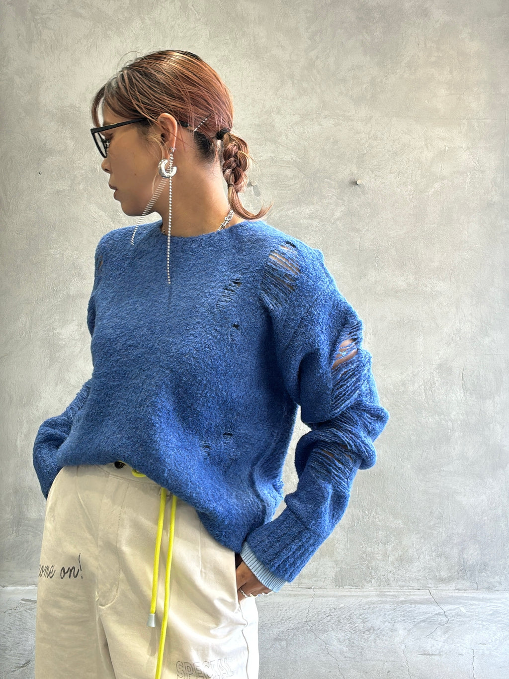 ループヤーンダメージニット／HCAE