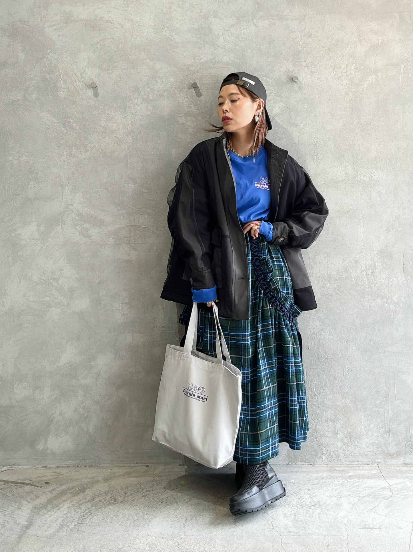 タータンチェックスカート／MIA ASTERISM