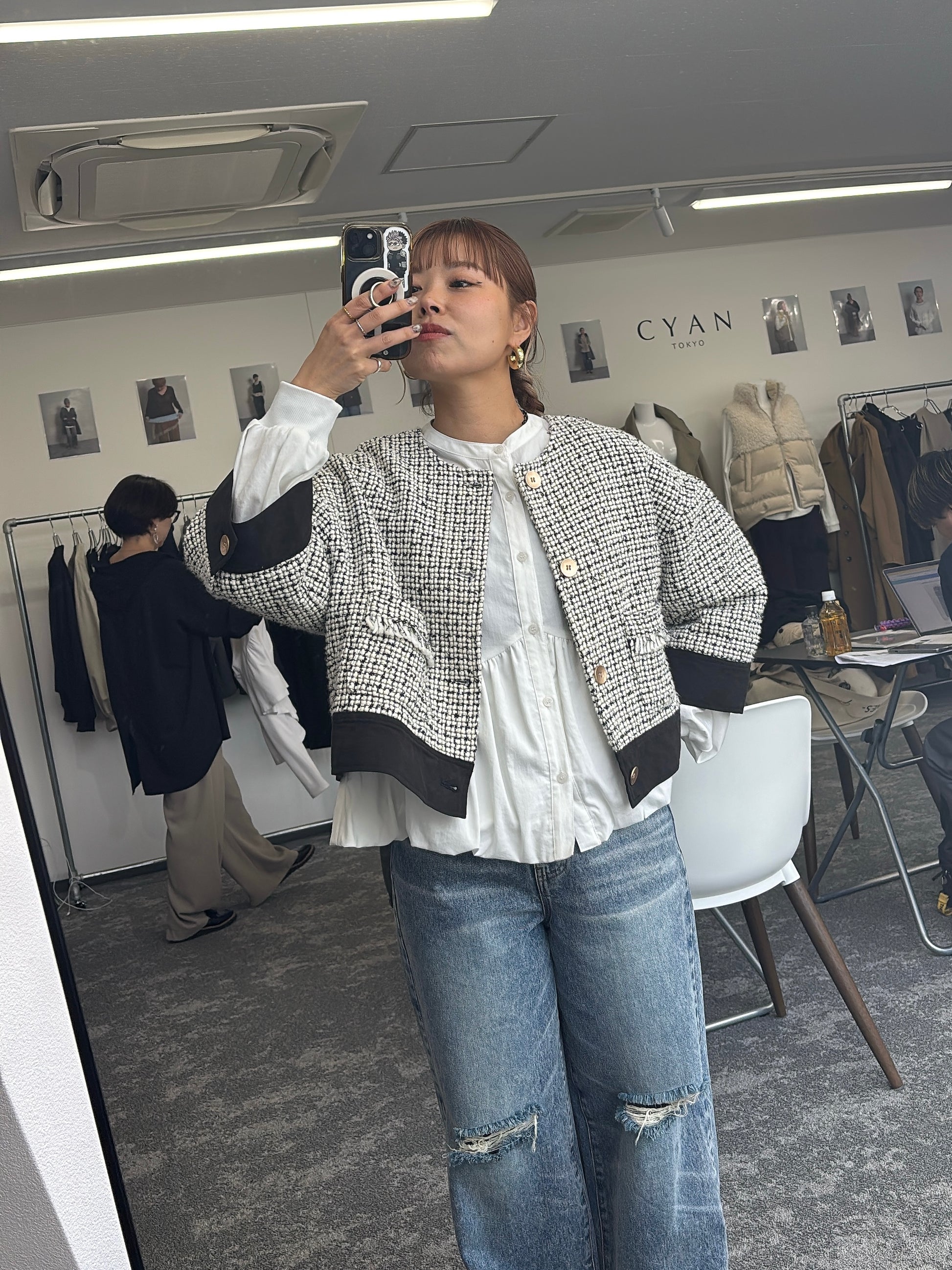 【予約⚡︎販売】ギャザーバルーンシャツ／604489／CYAN tokyo／2026 AW#1