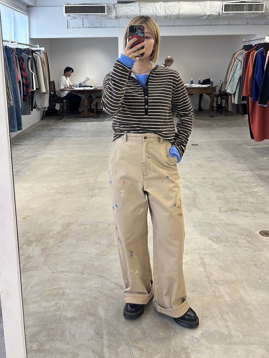 受付終了【予約⚡︎販売】2WAYコーデュロイボーダーヘンリーネックロンT／8651002／LE MÉLANGE／2026 AW #2