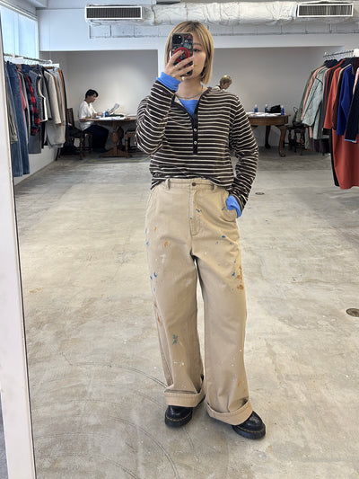 受付終了【予約⚡︎販売】2WAYコーデュロイボーダーヘンリーネックロンT／8651002／LE MÉLANGE／2026 AW #2