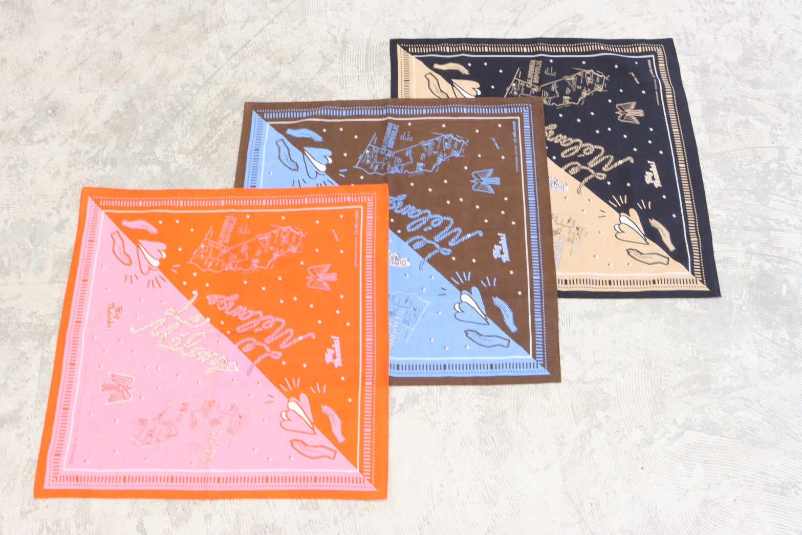 受付終了【予約販売】大判バンダナ／8628001／LE MÉLANGE／2026 SS#2