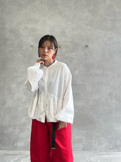 ギャザーバルーンシャツ／604489／CYAN tokyo／2026 AW#1