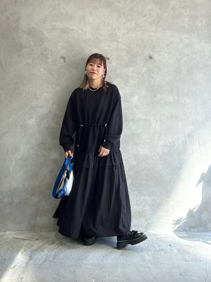 ウエストドロストドッキングワンピース／LHELBIE