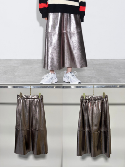 【予約⚡︎販売】メタリックスカート／MG SK-26124-A／MARGAUX VINTAGE／2026 AW＃2