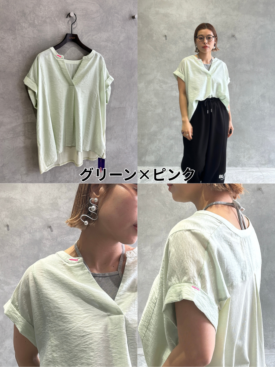 ミニエペ⚡︎シアースキッパー半袖カットソー／No.9-the Nines-