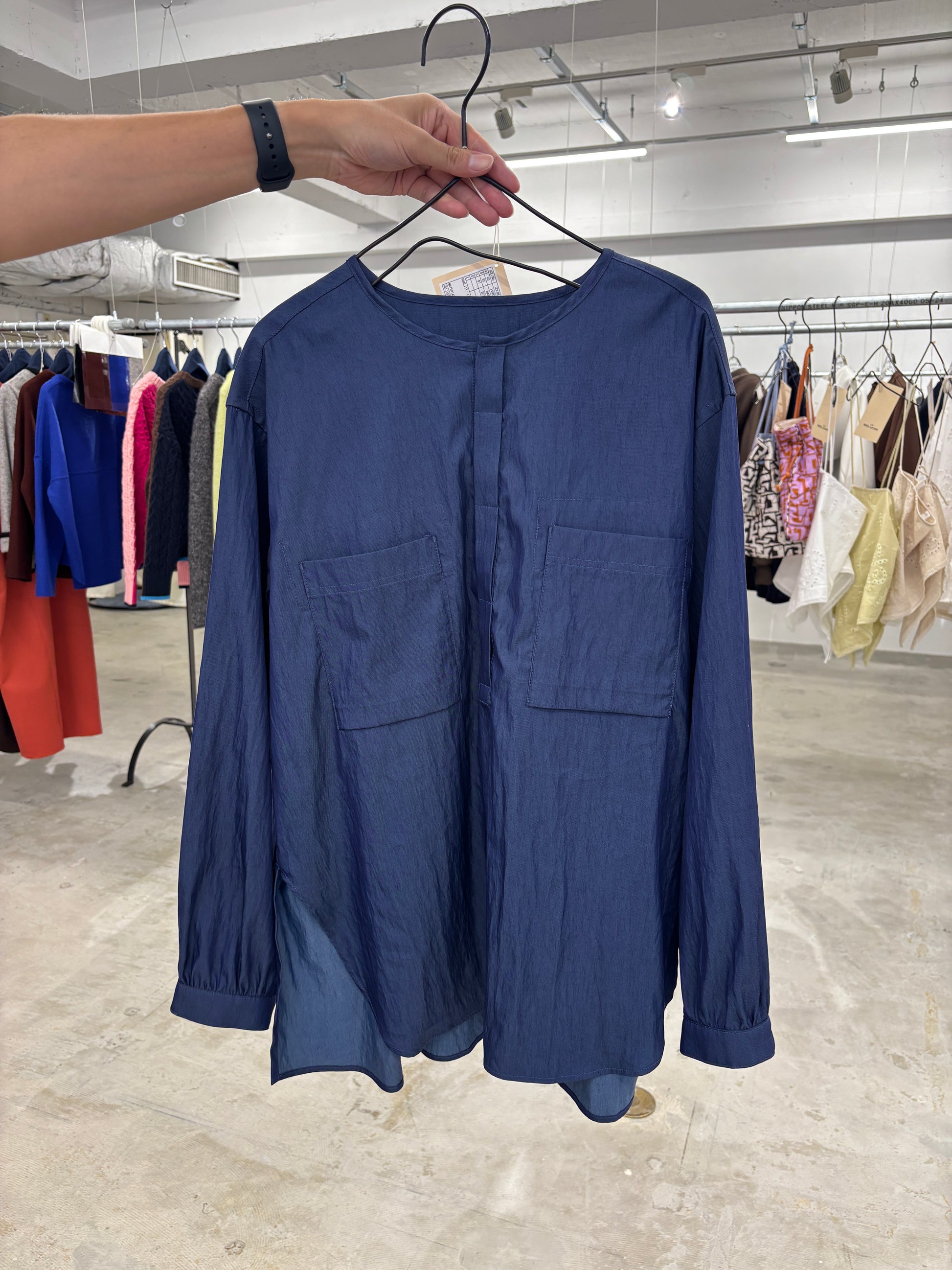 【予約⚡︎販売】ノーカラープルオーバーシャツ／8653203／LE MÉLANGE／2026 AW #2