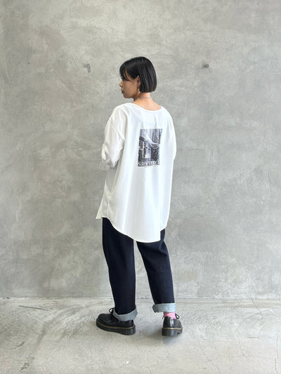 前後2wayフォトプリントロンT／Anna Kerry