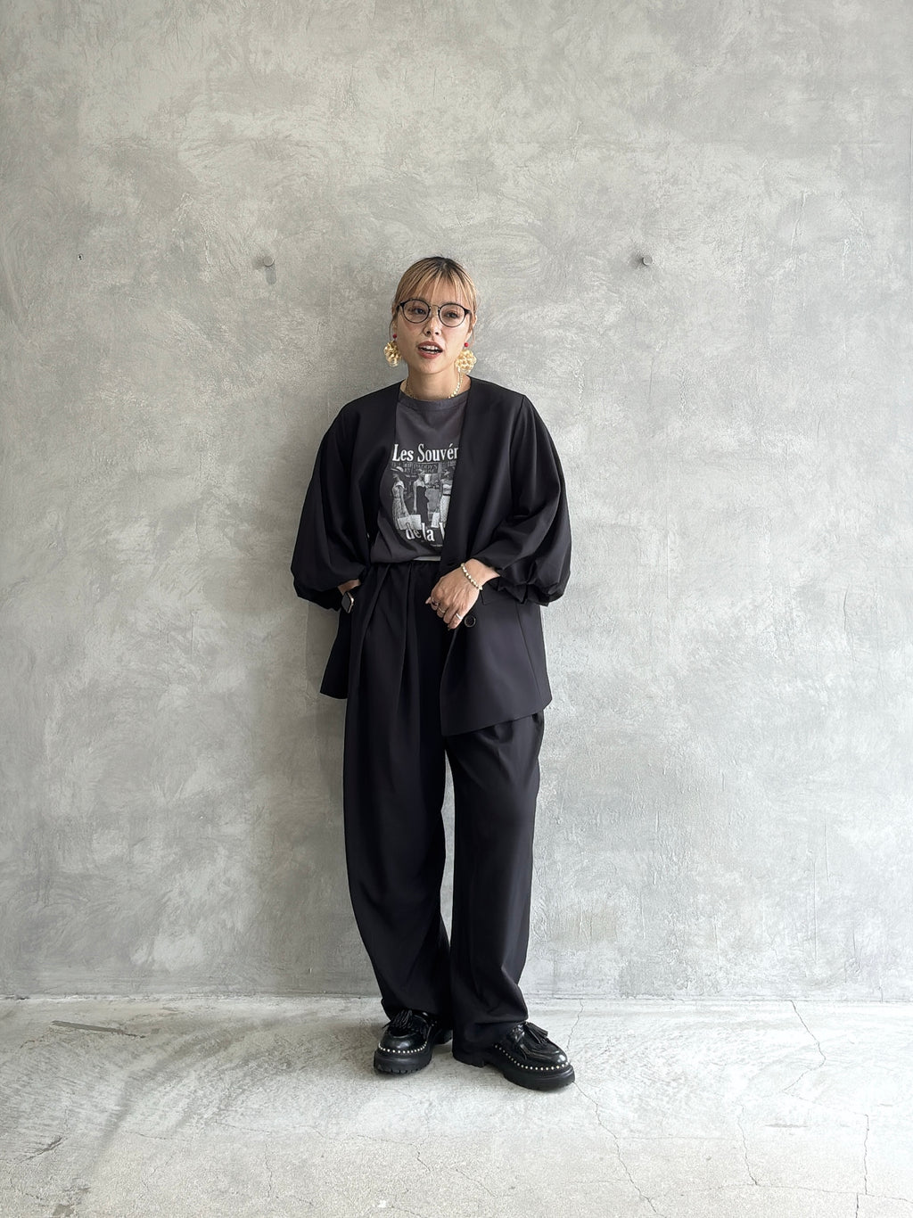 バルーンスリーブノーカラーJK／MG JK-26088-A／MARGAUX VINTAGE／2026 AW＃1