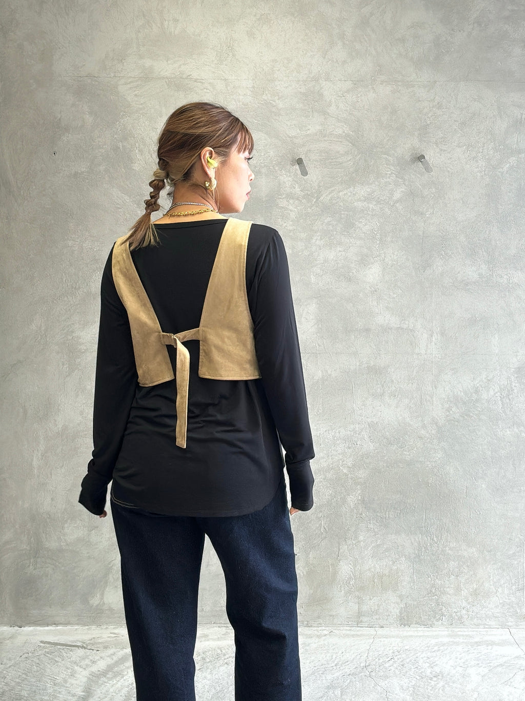 ECOスウェードベスチェ／8613701／LE MÉLANGE