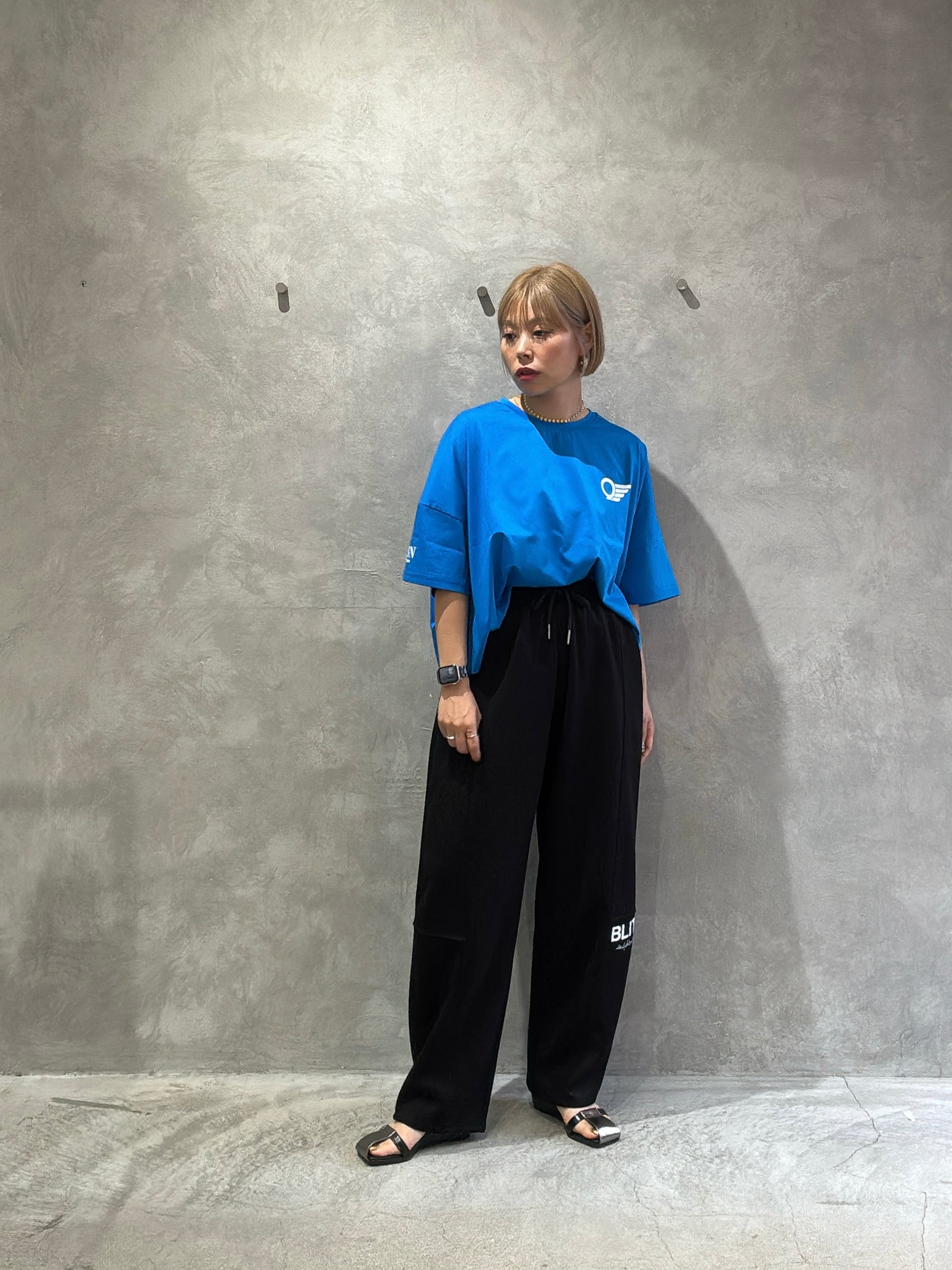 ショート丈ドライタッチTシャツ／No.9-the Nines-