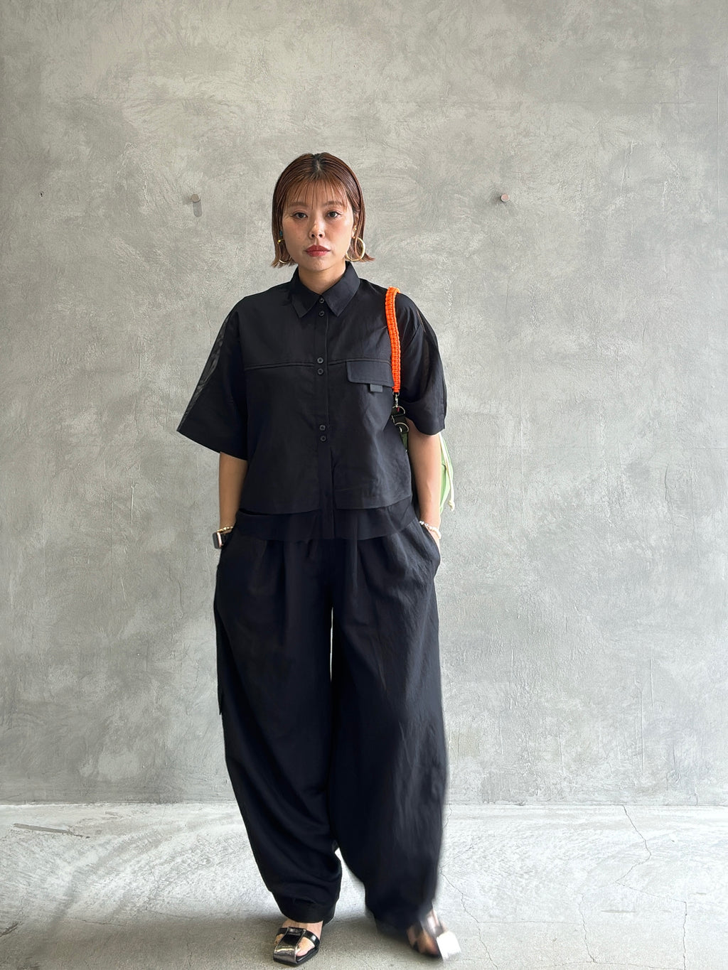 メッシュドッキングブラウス／MARECHAL TERRE