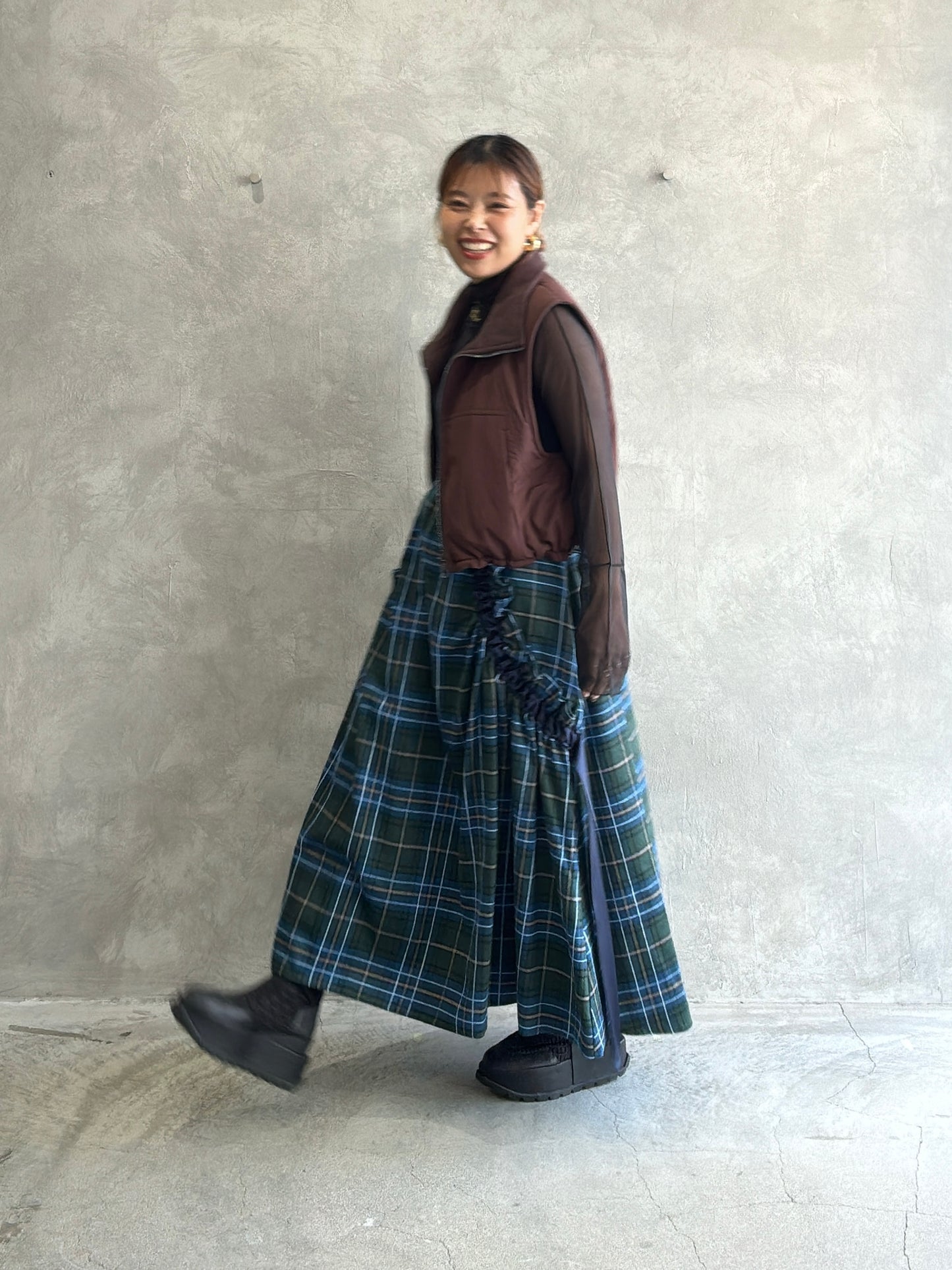 タータンチェックスカート／MIA ASTERISM