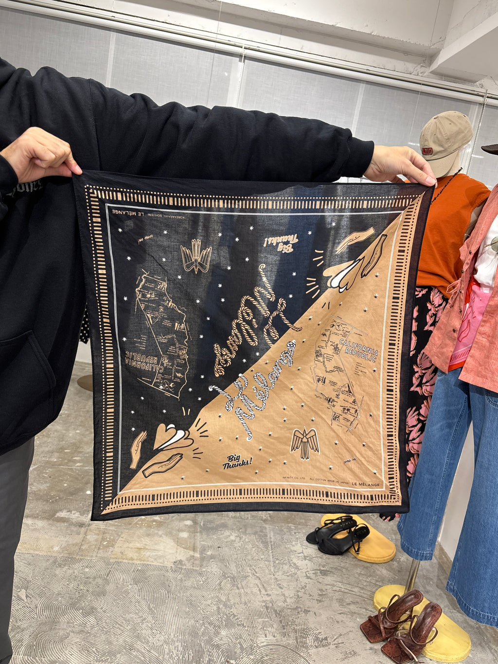 受付終了【予約販売】大判バンダナ／8628001／LE MÉLANGE／2026 SS#2