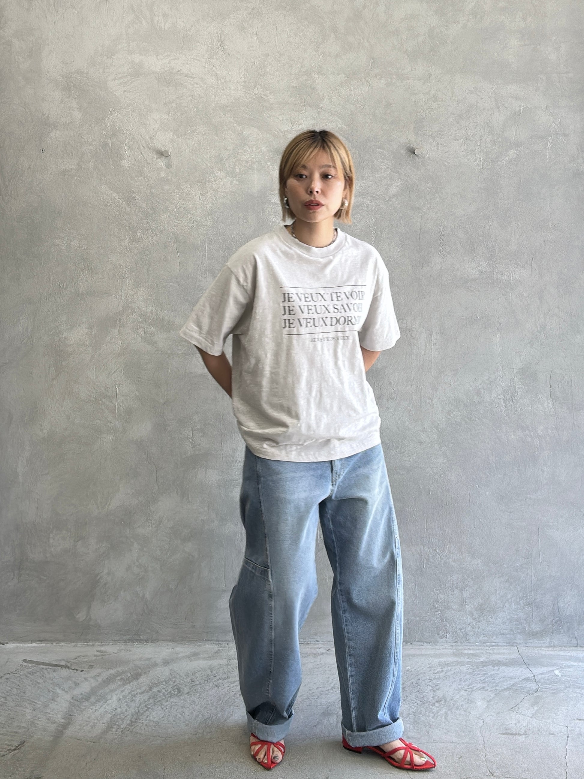 【予約販売】JE VEUX スラブTシャツ／ING