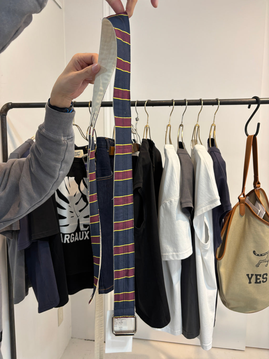 受付終了【予約販売】レジメンタル柄ベルト／AC-26067-S／MARGAUX VINTAGE／2026 SS#2