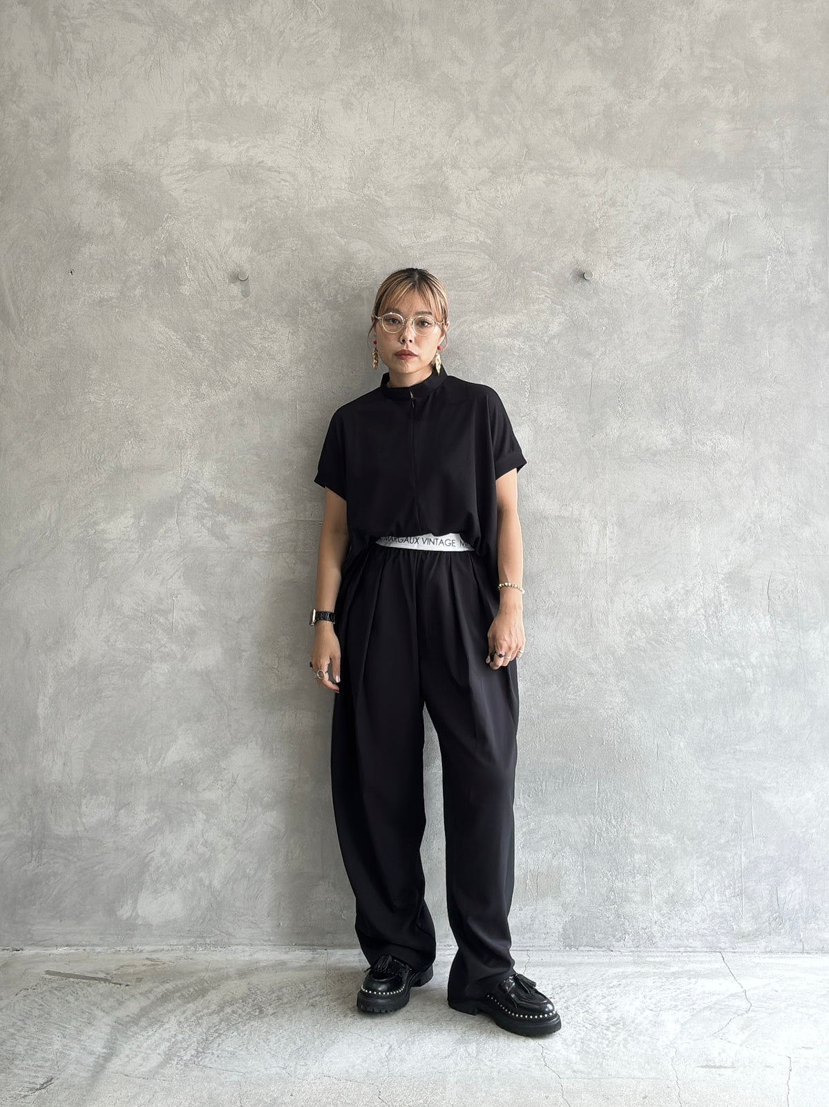 ロゴウエストタックパンツ／MG PT-26089-A／MARGAUX VINTAGE／2026 AW＃1