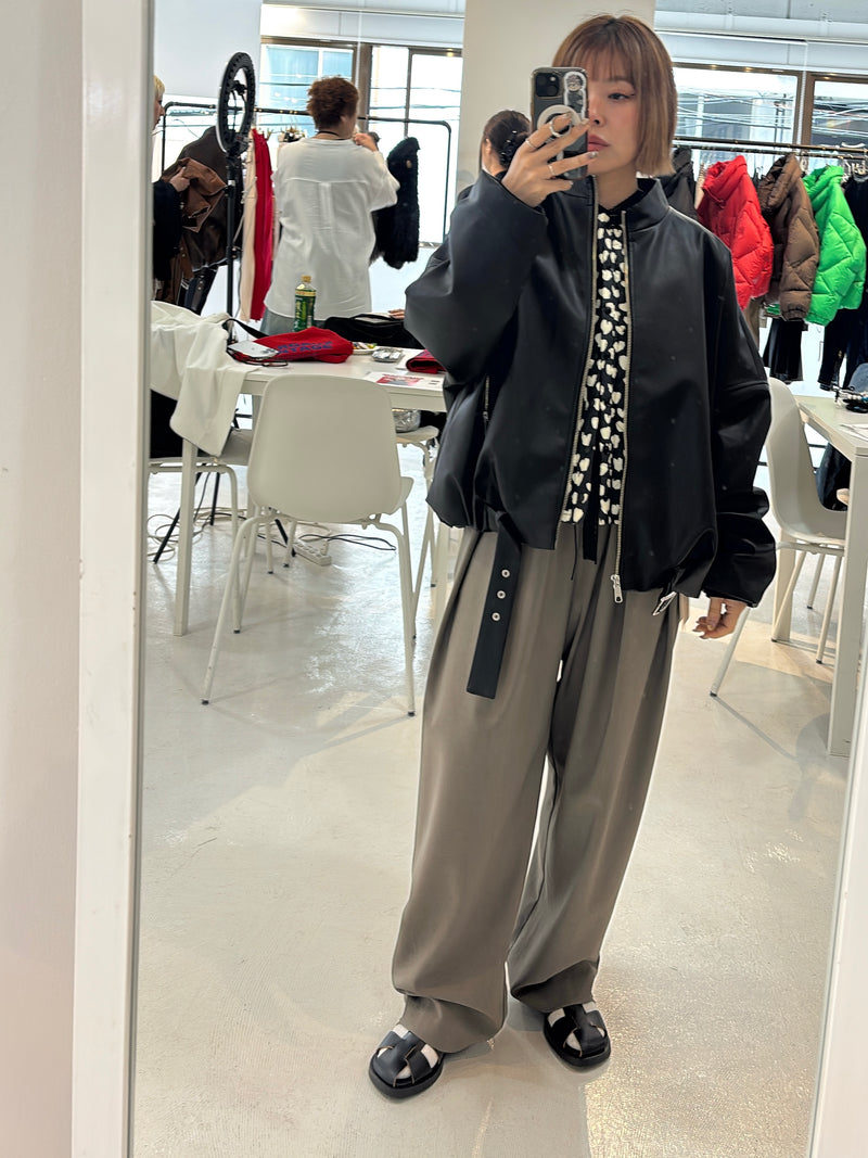 受付終了【予約⚡︎販売】ロゴウエストタックパンツ／MG PT-26089-A／MARGAUX VINTAGE／2026 AW＃1