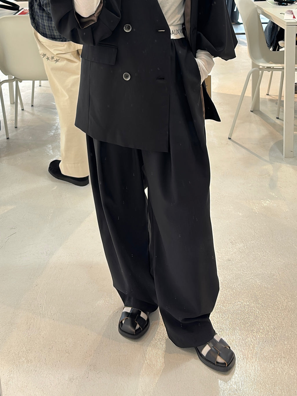 受付終了【予約⚡︎販売】ロゴウエストタックパンツ／MG PT-26089-A／MARGAUX VINTAGE／2026 AW＃1