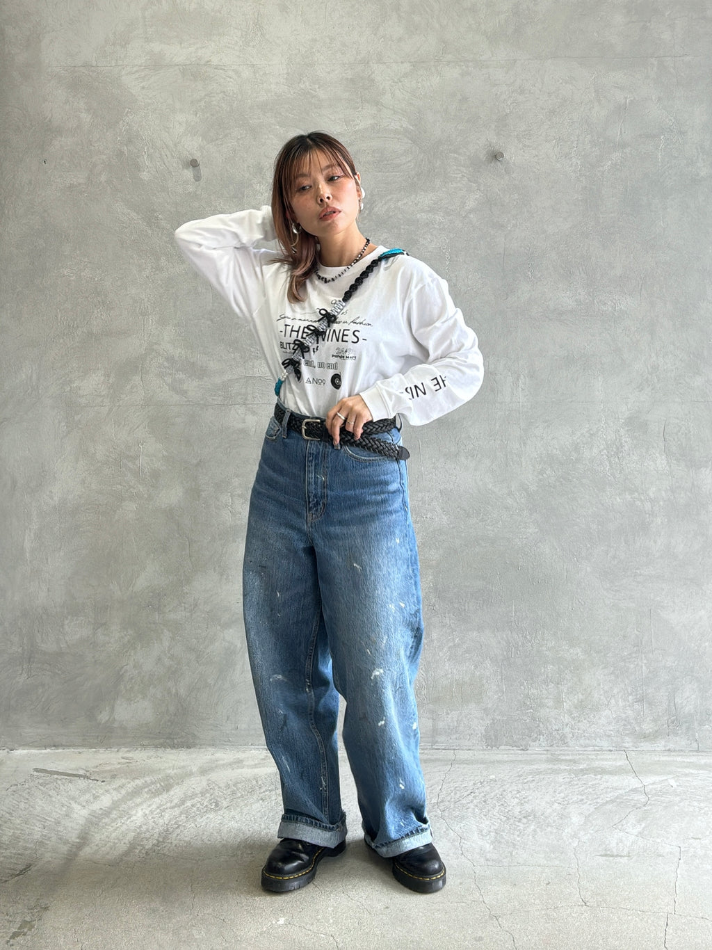 ⭐︎コラボ【予約販売】3wayパラコードショルダー／リボンパール／受注生産