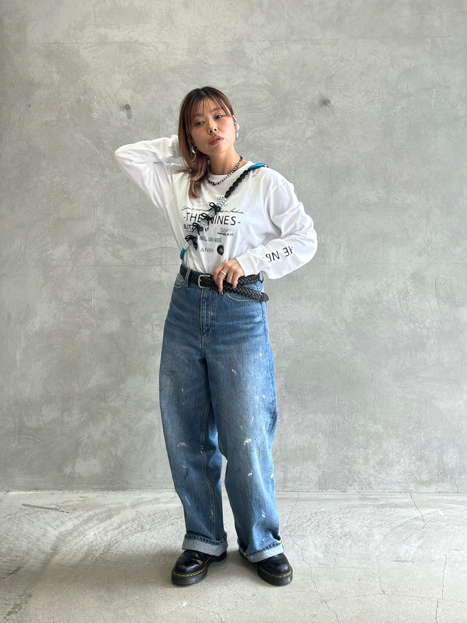 ⭐︎コラボ【予約販売】3wayパラコードショルダー／リボンパール／受注生産